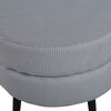 Venture Home Pouffe Pot 40x40x40 cm Corduroy Black and Grey