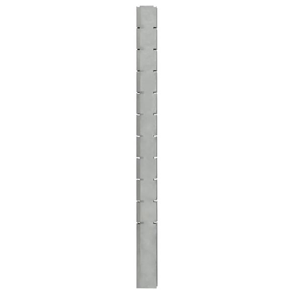 vidaXL Garden Fence Posts 40 pcs Silver 260 cm&nbsp;Galvanised Steel