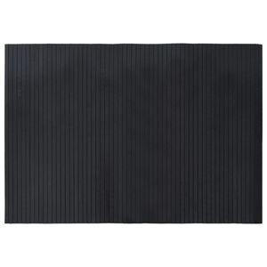vidaXL Rug Rectangular Black 70x100 cm Bamboo