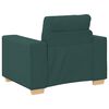 vidaXL Sofa 3 pcs Dark Green Fabric