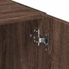 vidaXL Slim Storage Cabinet Brown Oak 50x42.5x225 cm Engineered Wood
