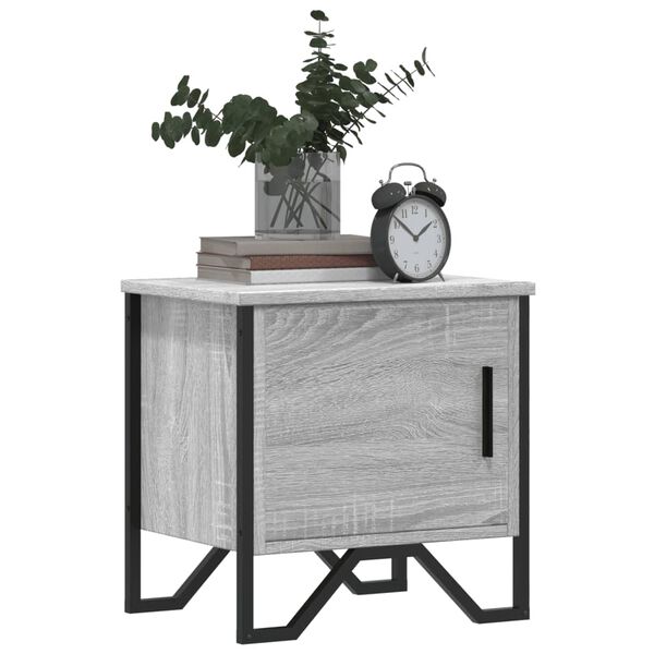 vidaXL Bedside Cabinets 2 pcs Grey Sonoma 40x30x40 cm Engineered Wood
