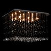 vidaXL Ceiling Lamp with Crystal Beads Silver Cubic G9