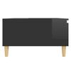 vidaXL Coffee Table High Gloss Black 90x60x35 cm Engineered Wood