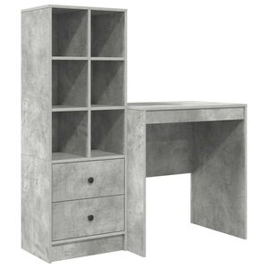 vidaXL Desk Concrete Grey 115.5 x 50 x 127 cm 2 pcs