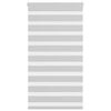 vidaXL Zebra Blind Light Grey 90x100 cm Fabric Width 85.9 cm Polyester