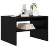 vidaXL Coffee Table Black Oak 60 x 50 x 40 cm Engineered Wood