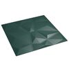 vidaXL Wall Panels 24 pcs Green 50x50 cm XPS 6 m&sup2; Diamond