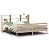 vidaXL Bookcase Bed without Mattress 200x200 cm Solid Wood Pine