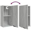 vidaXL Wall-mounted Bathroom Cabinet Grey Sonoma 32x20x67 cm