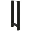 vidaXL Bar Table Legs Black 2 pcs 40x(90-91) cm Steel