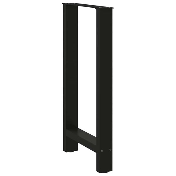 vidaXL Bar Table Legs Black 2 pcs 40x(90-91) cm Steel
