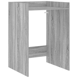 vidaXL Wash Machine Cabinet with Storage Grey sonoma 67.5 x 62 x 97 cm