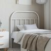 vidaXL Metal Headboard White 90 cm