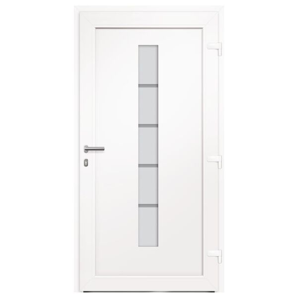vidaXL Front Door Aluminium and PVC Anthracite 100x210 cm