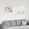vidaXL Floating Wall Shelves 2 pcs White 90x23.5x3.8 cm MDF