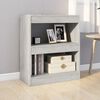 vidaXL Book Cabinet/Room Divider Concrete Grey 60x30x72 cm