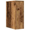 vidaXL Narrow Bathroom Cupboard with Wheels Old Wood Engineered Wood