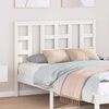 vidaXL Bed Headboard White 126x4x100 cm Solid Wood Pine