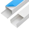 vidaXL Cable Trunking Self-Adhesive 100x60 mm 30 m PVC