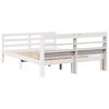 vidaXL Bed Frame with Headboard without Mattress White 150x200 cm King Size