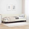 vidaXL Corner Bed Frame with Headboard Cream 80 x 200 cm Velvet