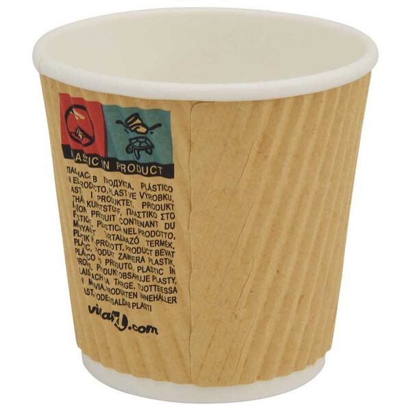 vidaXL Paper Coffee Cups 1000 pcs 4oz 100ml Brown