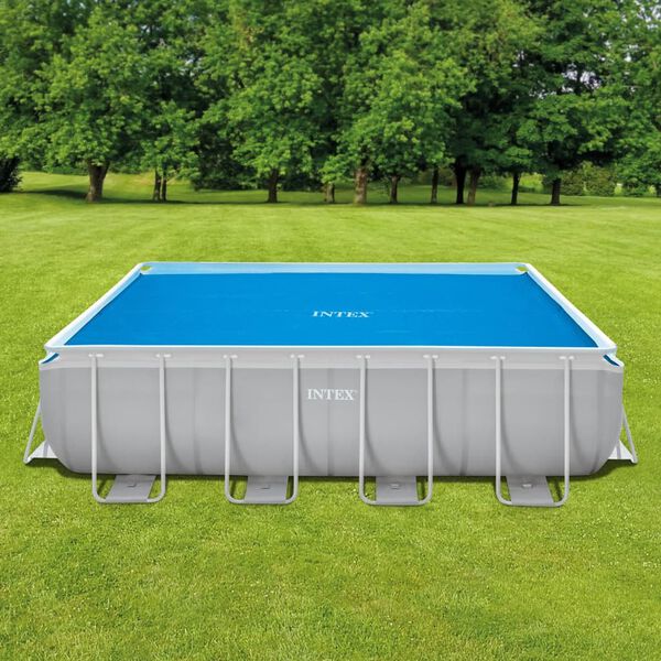 Intex Solar Pool Cover Blue 378x186 cm Polyethylene