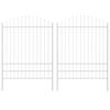 vidaXL Garden Fence WOERDEN 2 pcs 170 x 225 cm Powder-Coated Steel
