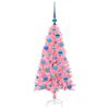 vidaXL Christmas Tree with 150 LEDs with Stand Pink 120 cm PVC