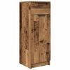 vidaXL Bathroom Furniture Set with Door 4 pcs Old Wood Engineered Wood