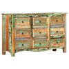 vidaXL Chest of Drawers 130x40x80 cm Solid Reclaimed Wood