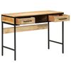 vidaXL Writing Desk with Shelf Brown 100 x 50 x 75 cm Solid Mango Wood