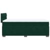 vidaXL Box Spring Bed with Mattress Dark Green 100x200 cm Velvet