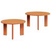 vidaXL Coffee Table 2 pcs Wax Brown 47.5 x 47.5 x 27 cm