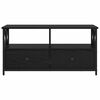 vidaXL TV Cabinet Black Oak 90 x 33 x 45 cm Engineered Wood and Steel