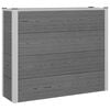 vidaXL Garden Raised Bed Grey 100 x 30 x 22 cm WPC and Aluminium