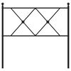 vidaXL Metal Replace Headboard Black 90cm