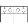 vidaXL Metal Replace Headboard Black 140 cm
