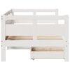 vidaXL Daybed with Drawers without Mattress White 90x200 cm Solid Wood