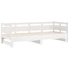 vidaXL Pull-out Day Bed without Mattress White 2x(80x200) cm