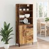 vidaXL Highboard Old Wood 69.5 x 34 x 180 cm Engineered Wood