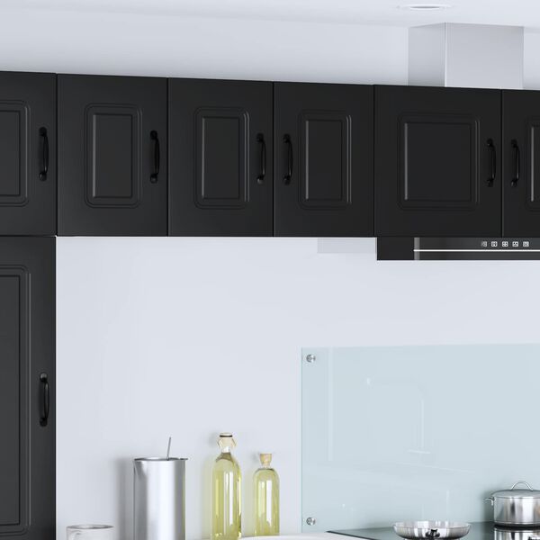 vidaXL Kitchen Cabinet with Storage Kalmar 2 pcs Black 30 x 31 x 40 cm