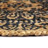vidaXL Placemats 4 pcs Dark Blue 38 cm Round Jute