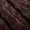 vidaXL Faux Rabbit Fur Blanket Camel 220 x 240 cm Polyester