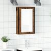 vidaXL Bathroom Mirror Cabinet Old Wood 42x12x60 cm Engineered Wood