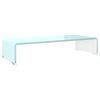 vidaXL TV Stand/Monitor Riser Glass Green 60x25x11 cm