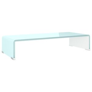 vidaXL TV Stand/Monitor Riser Glass Green 60x25x11 cm