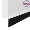 vidaXL Screw-on Door Brush Seals 12 pcs White 100 cm Aluminium Alloy