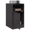 vidaXL Bedside Cabinet Black 34.5x39x62 cm Steel